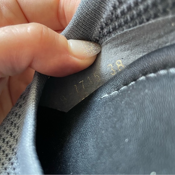 All Black Footwear Gray Mesh Pointes Toe Ballet Flat Comfort Shoes EUC Size 38 - Picture 9 of 10